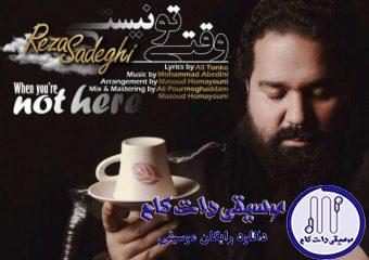 دانلود آهنگ رضا صادقی به نام وقتی تو نیستی / با فکر تو راهی میشم تو هر خیابون دنباله رد